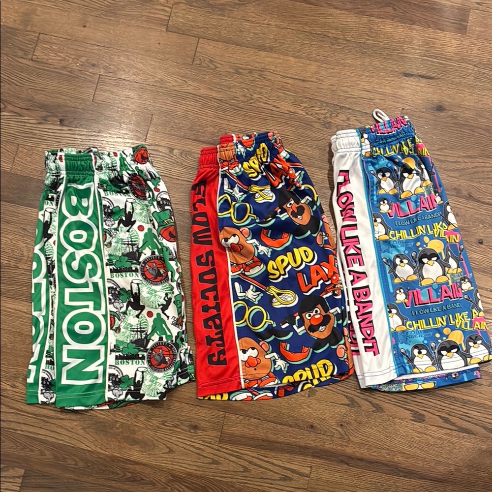 Colorful Graphic Print Shorts Set